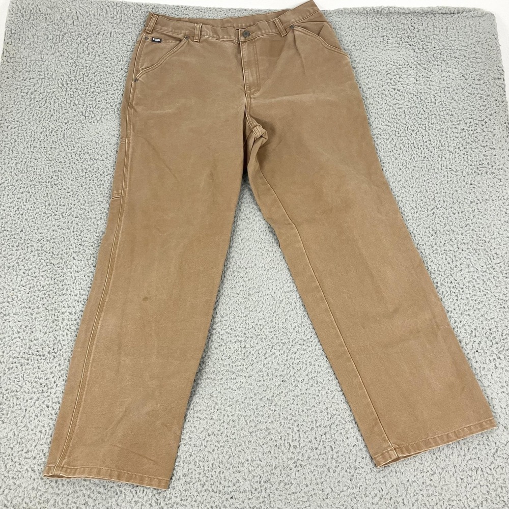 Sorel‎ Pants Mens 36x32 Brown Canvas Carpenter Workwear Utility Straight Leg